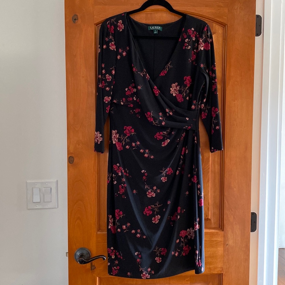 Lauren Ralph Lauren Faux Wrap Dress